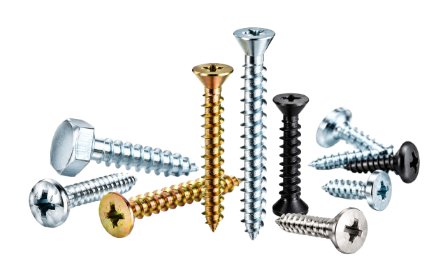 Assorted screws and industrial fasteners